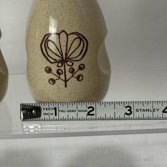 MCM Pomegranate by Franciscan Duet Earthenware Short Salt & Pepper Shakers 1950' - Picture 9 of 12